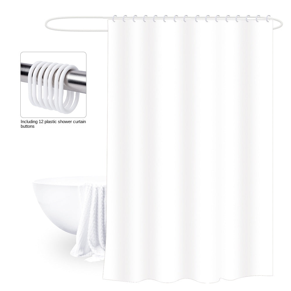 Thick Shower Curtain Waterproof Bathroom Curtain with 12 Hooks