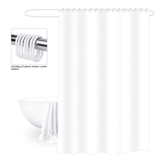 Thick Shower Curtain Waterproof Bathroom Curtain with 12 Hooks
