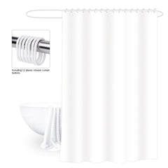 Thick Shower Curtain Waterproof Bathroom Curtain with 12 Hooks