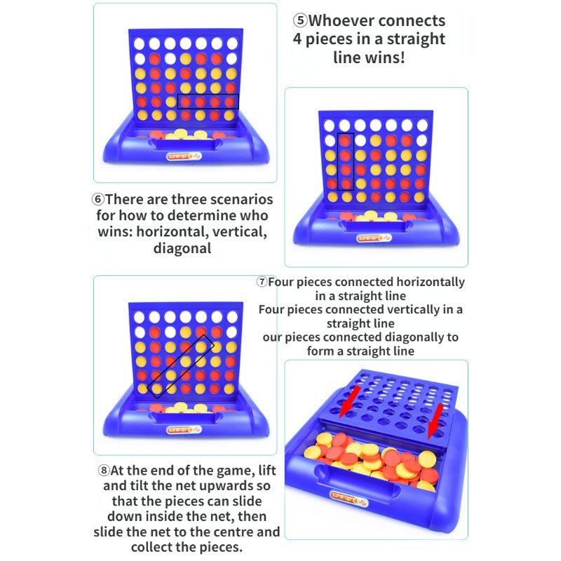 Parent Child 4-Way Chess Bingo Game Chess Toys