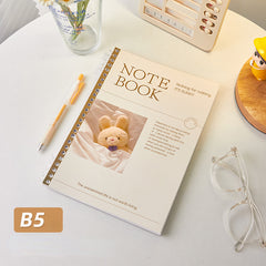 B5 Thick Horizontal Line Notebook Crystal Binder Non-slip Hand Journal
