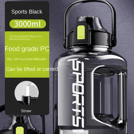 8L 3L Large Capacity Water Bottle, Leakproof Portable Water Cup