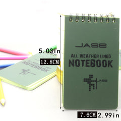 Military All Weather Notebook - Waterproof 48 Pages - Outdoors & Camping