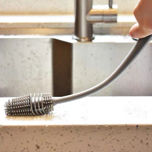 Silicone Cup Brush Long Handle Household Bottle Cleaning