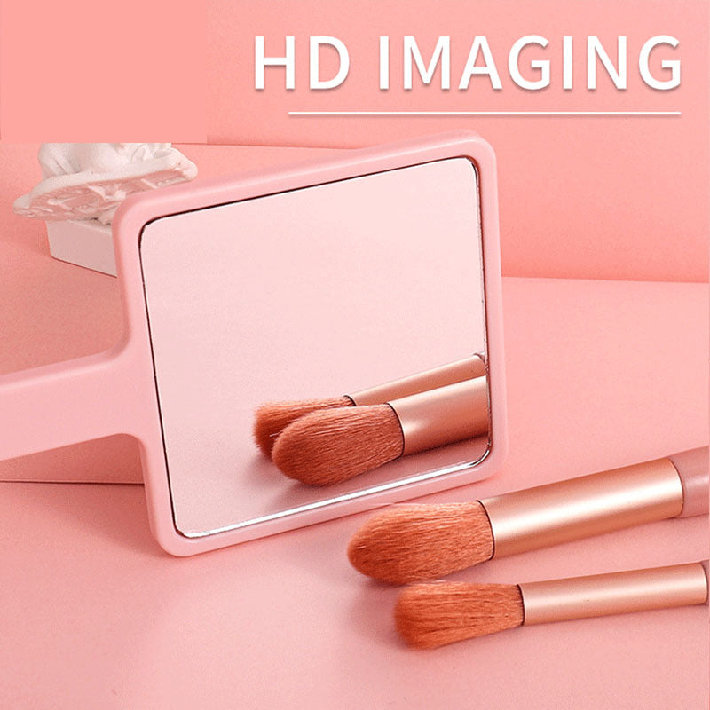 Eyelash Pattern Handheld Makeup Mirror Square Mirror Female Beauty