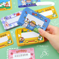 20pcs Cartoon Scratch Cards Student Classroom Handwritten Interactive Scratch
