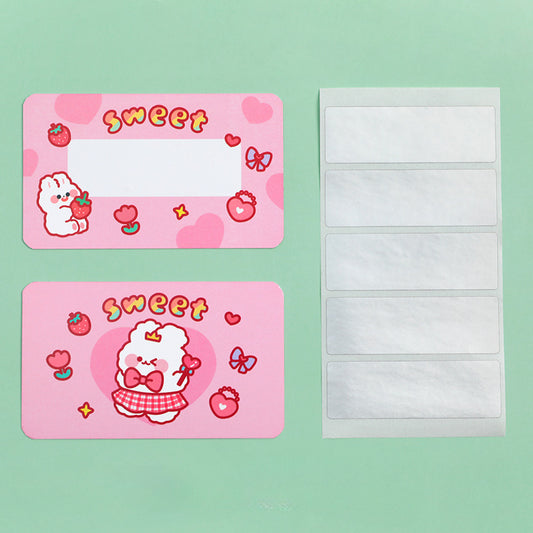 20pcs Cartoon Scratch Cards Student Classroom Handwritten Interactive Scratch