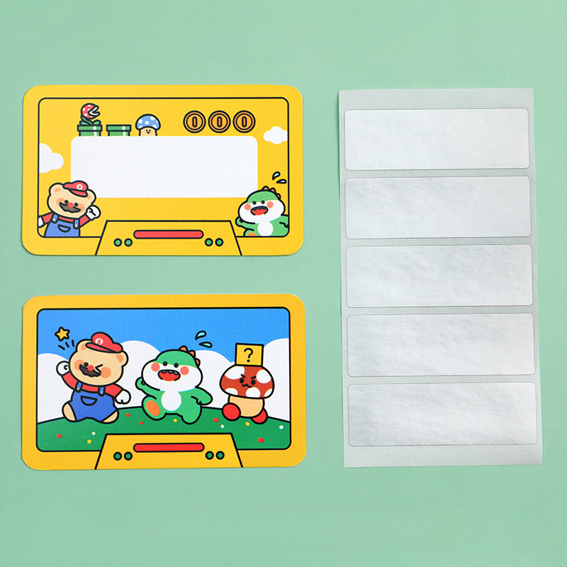 20pcs Cartoon Scratch Cards Student Classroom Handwritten Interactive Scratch
