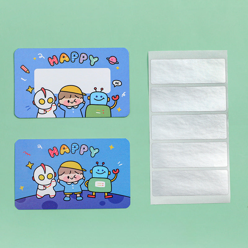 20pcs Cartoon Scratch Cards Student Classroom Handwritten Interactive Scratch
