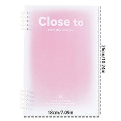 B5 Spiral Notebook 10x7, Hardcover, College Ruled, 60 Sheets