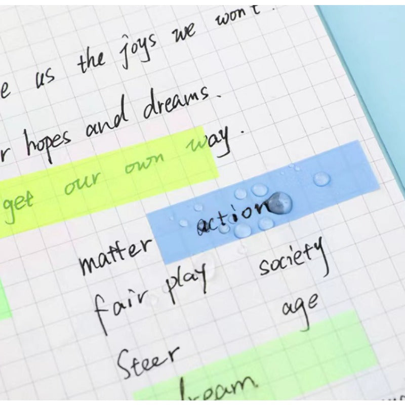 5 Volumes Thin Index Sticker Waterproof Sticky Tape Sticky Note