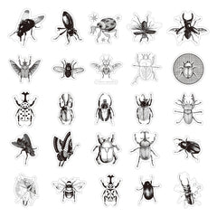 68pcs Insect Elk Waterproof Stickers Pack for DIY - Teens Girls