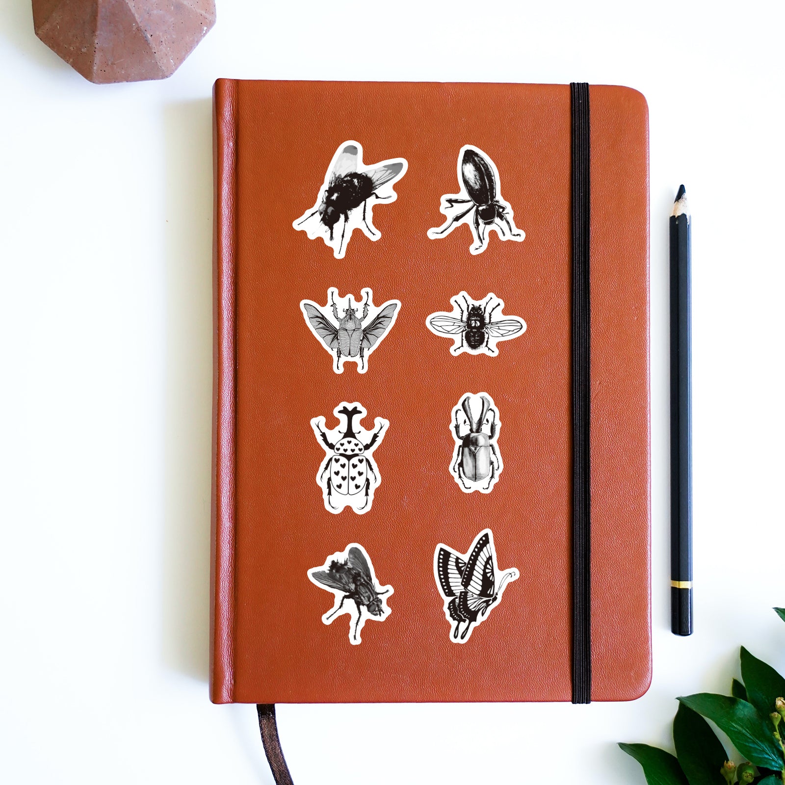68pcs Insect Elk Waterproof Stickers Pack for DIY - Teens Girls