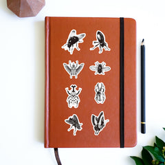 68pcs Insect Elk Waterproof Stickers Pack for DIY - Teens Girls