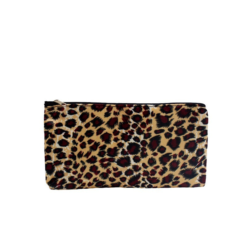 Leopard Print Makeup Bag Travel Cosmetic Pouch Toiletry Organizer