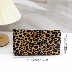 Leopard Print Makeup Bag Travel Cosmetic Pouch Toiletry Organizer