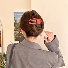 Frosted Gripper Duckbill Clip For Women's Hair