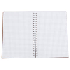 2pcs Retro Spiral Coil Grid Sketchbook Notebook Diary Journal