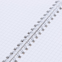 2pcs Retro Spiral Coil Grid Sketchbook Notebook Diary Journal