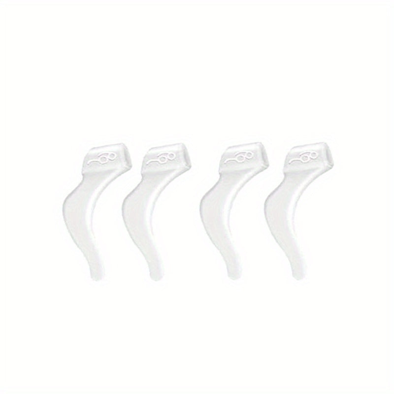 5 Pairs Non-Slip Eyeglass Ear Grips - Soft Silicone Glasses Sleeve Holder