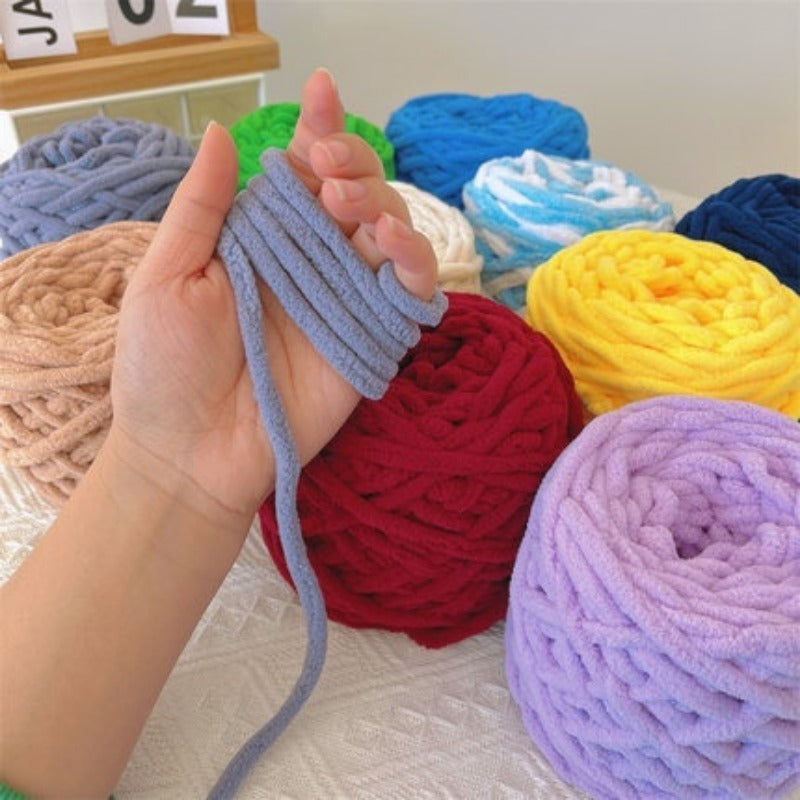 Thick Woolen Scarf Ice Strip Thread 30m Long DIY Boyfriend Gift Polyester