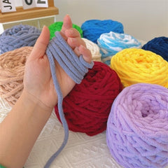 Thick Woolen Scarf Ice Strip Thread 30m Long DIY Boyfriend Gift Polyester