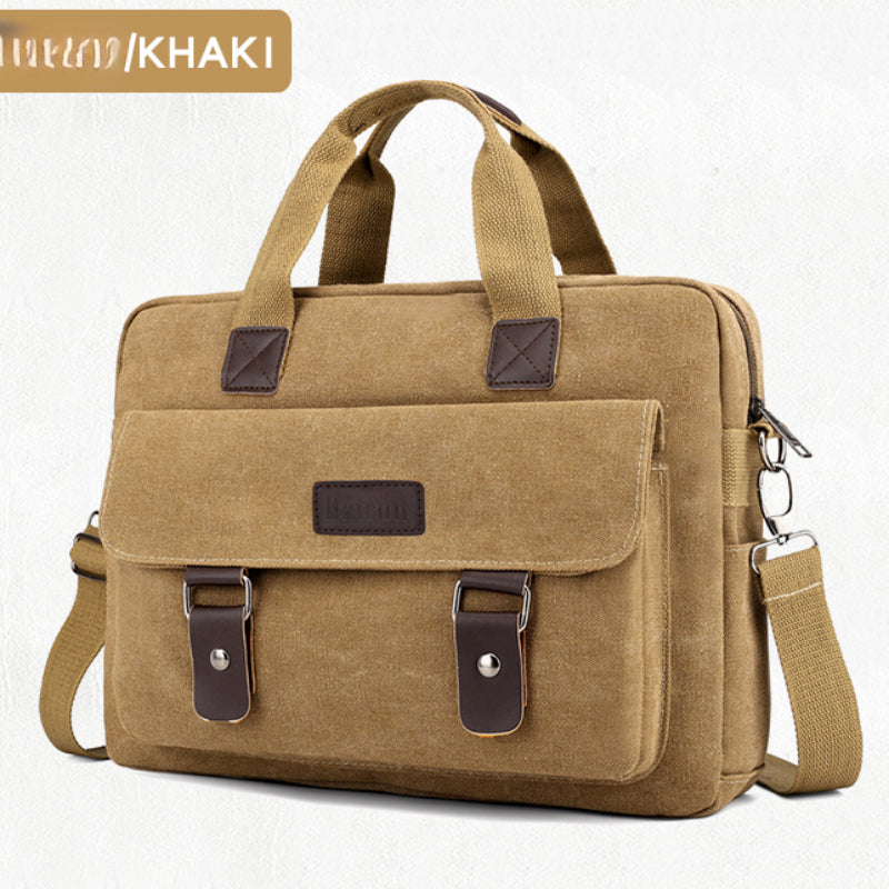 12 Inch Canvas Satchel Bag Stylish Messenger Bag