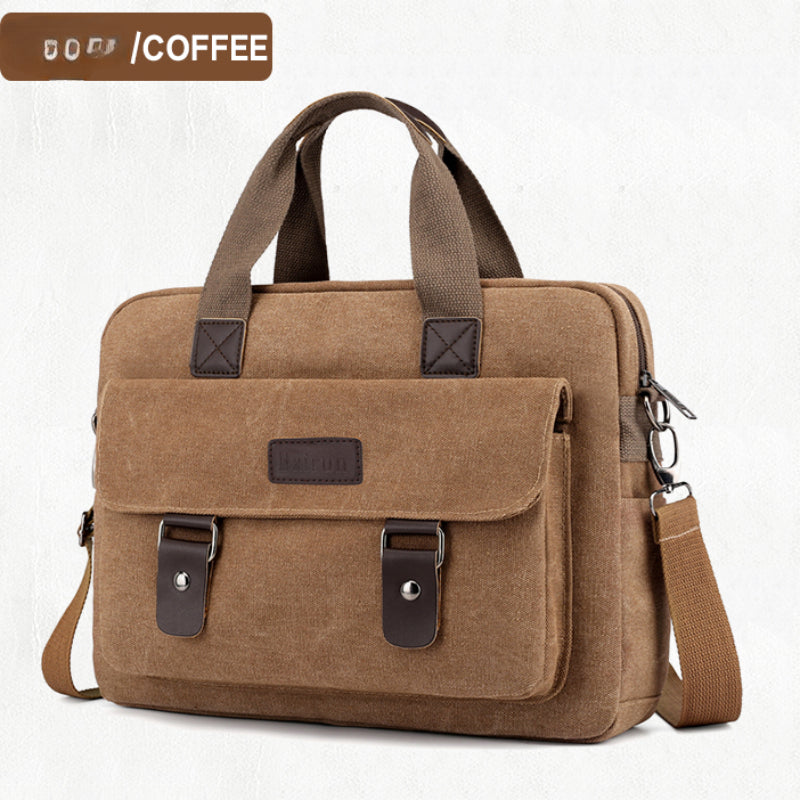 12 Inch Canvas Satchel Bag Stylish Messenger Bag