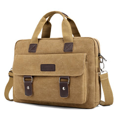 12 Inch Canvas Satchel Bag Stylish Messenger Bag