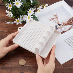 4-Slot DIY Art Brush Holder for Watercolor Paint Palette