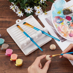 4-Slot DIY Art Brush Holder for Watercolor Paint Palette