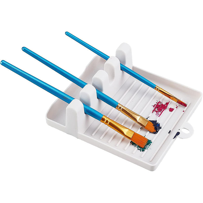 4-Slot DIY Art Brush Holder for Watercolor Paint Palette