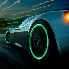 4pcs Luminous Valve Caps for a Shiny Vehicle