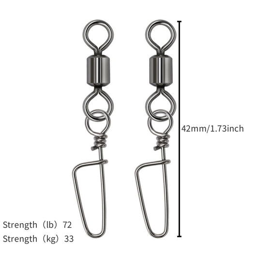 20pcs Swivel Ring Pin Fishing Line Hook Connector Accessory