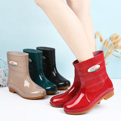 Heighten Round Toe Non Slip Rain Boots