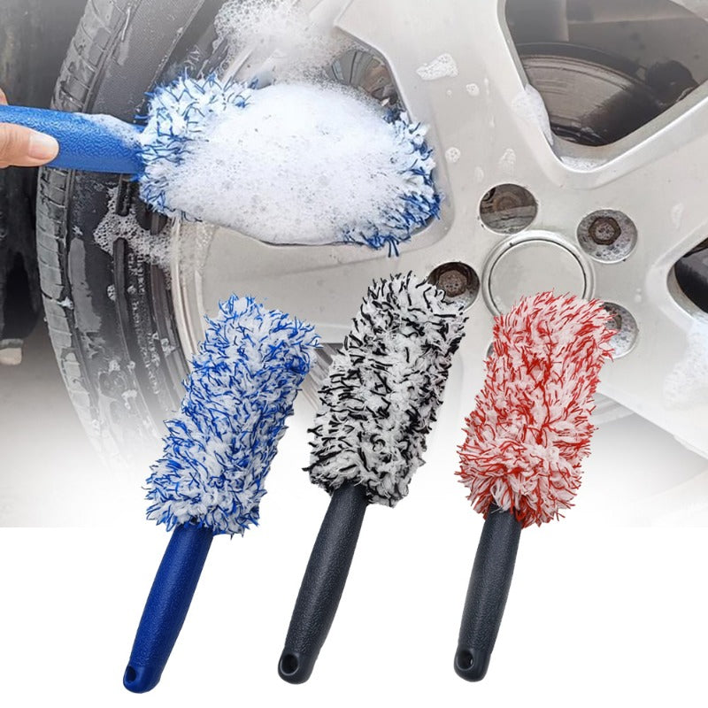 Microfiber Tire Scrubber Wheel Rim Brush Car Cleaning Tool
