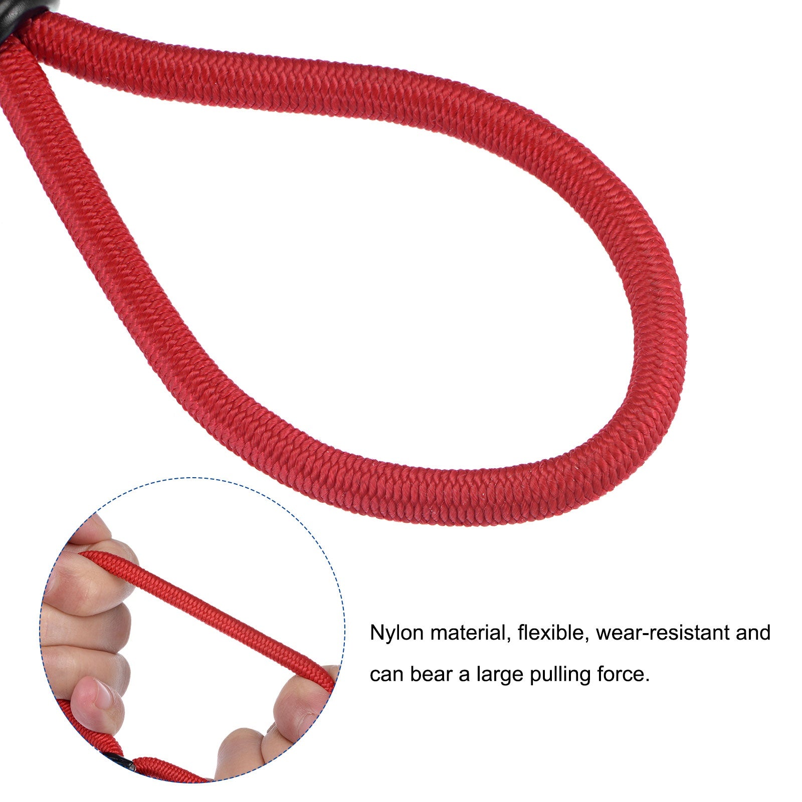 3pcs Camping Tent Elastic Rope Buckle Fixed Binding With Elastic Rope Hook