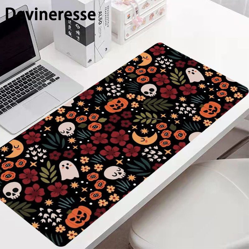 Skull Pumpkin Ghost Desk Mat Large Gaming Mousepad