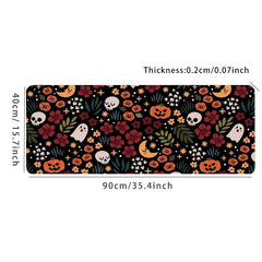 Skull Pumpkin Ghost Desk Mat Large Gaming Mousepad