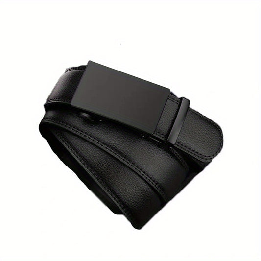 Men's Auto Buckle Business Leather Belt