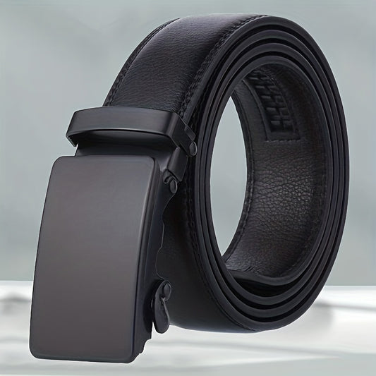 Men's Auto Buckle Business Leather Belt
