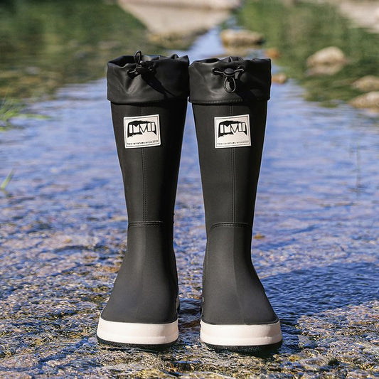Waterproof PVC Mid Calf Rain Boots Lightweight Non Slip Rain Shoes
