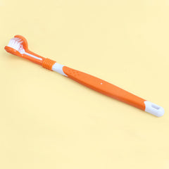 Three-Headed Dog Toothbrush for Cleaning Teeth and Freshening Breath