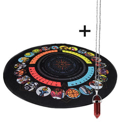 Classic Tarot Mat & Pendulum Tablecloth 8 7inch