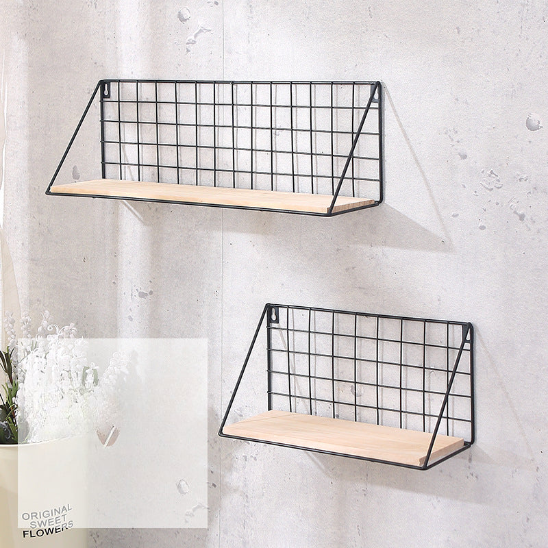 Iron Mesh Storage Rack Kitchen Bathroom Partition Storage Decoration Rack