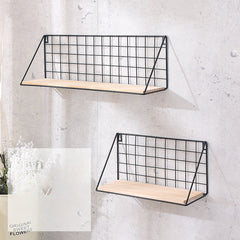 Iron Mesh Storage Rack Kitchen Bathroom Partition Storage Decoration Rack