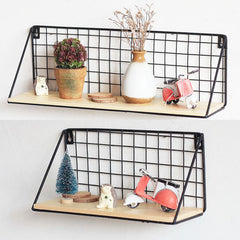Iron Mesh Storage Rack Kitchen Bathroom Partition Storage Decoration Rack