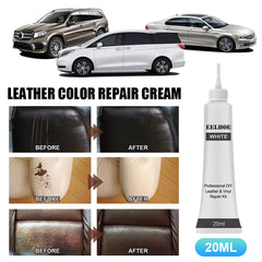 Faux Leather Repair Gel for Car and Home - Restoration Paint for Auto Seat Sofa