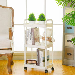 3 Layer Roller Cart Heavy Duty Storage Basket Organizer