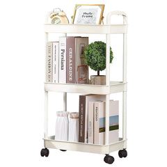 3 Layer Roller Cart Heavy Duty Storage Basket Organizer